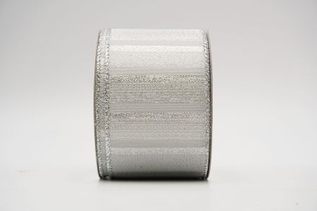 Metallic Shimmer Wired Ribbon_KF6951_sliver